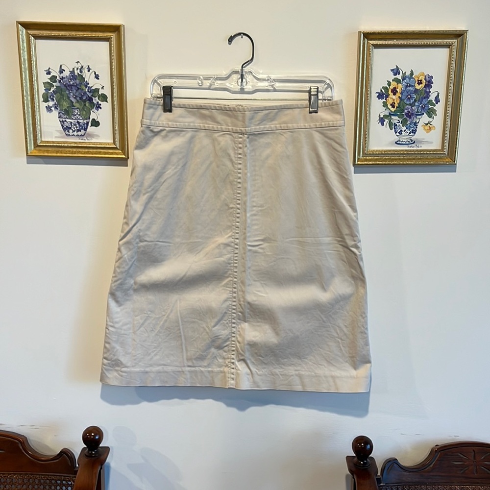 Ann Taylor khaki knee-length skirt